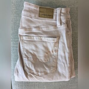 American Eagle Outfitters Women's High Rise Light Pink Jegging